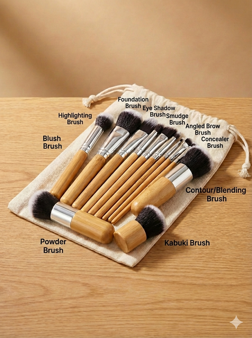 Traditiones Bamboo Makeup Brush Set