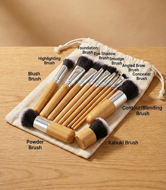 Traditiones Bamboo Makeup Brush Set