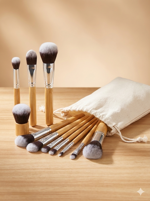 Traditiones Bamboo Makeup Brush Set