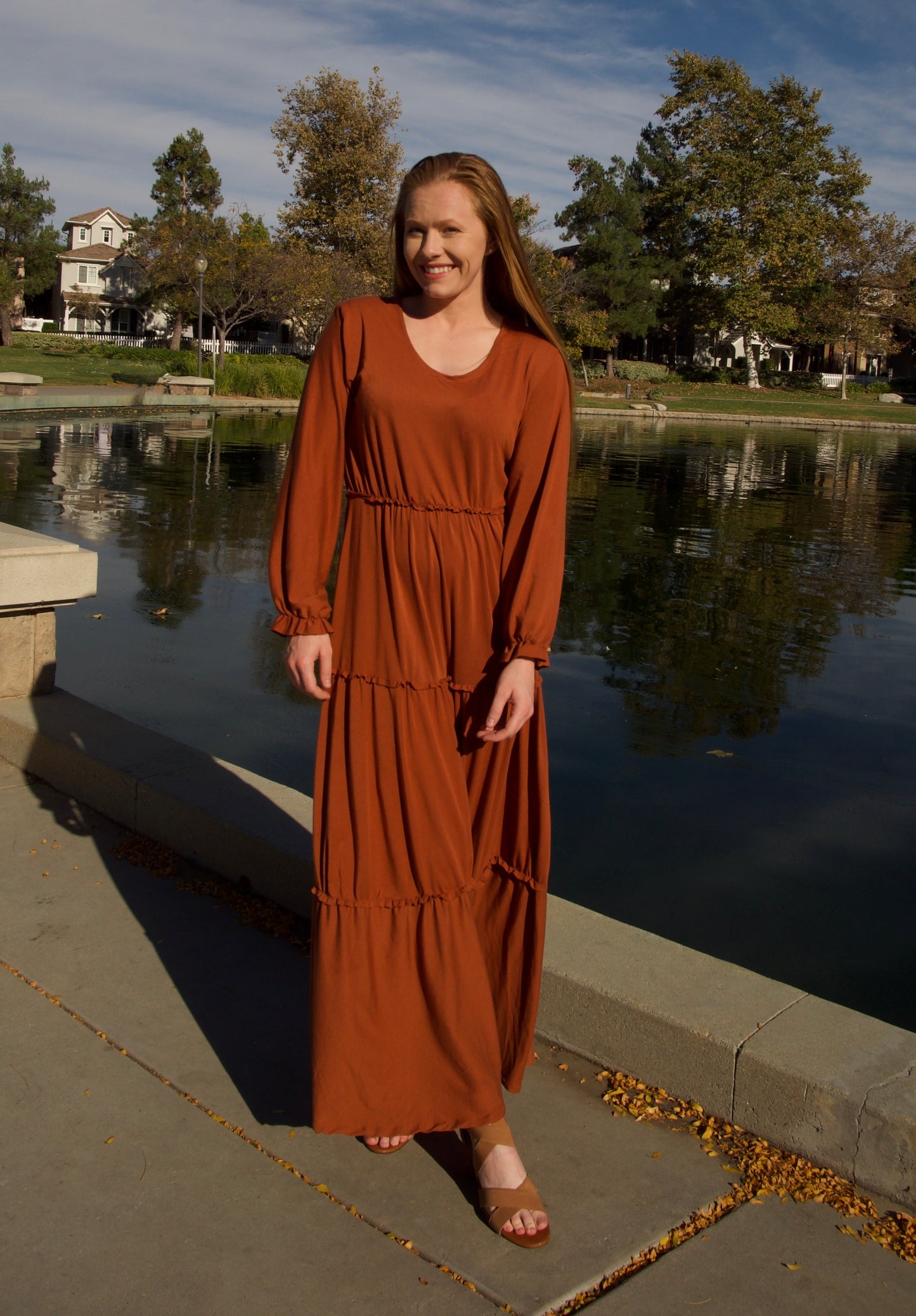 Custom Tailor: Long Sleeve Maxi Dress