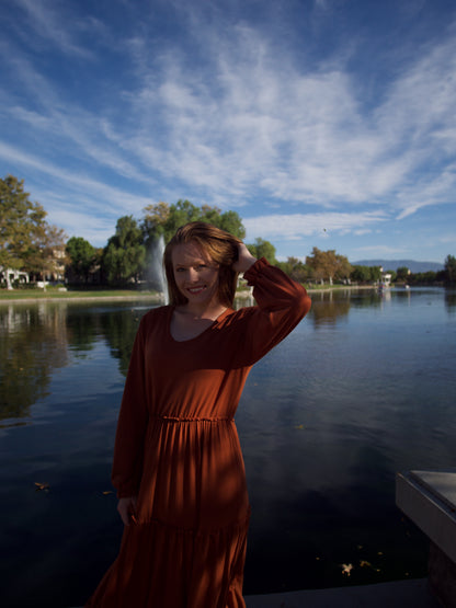 Custom Tailor: Long Sleeve Maxi Dress